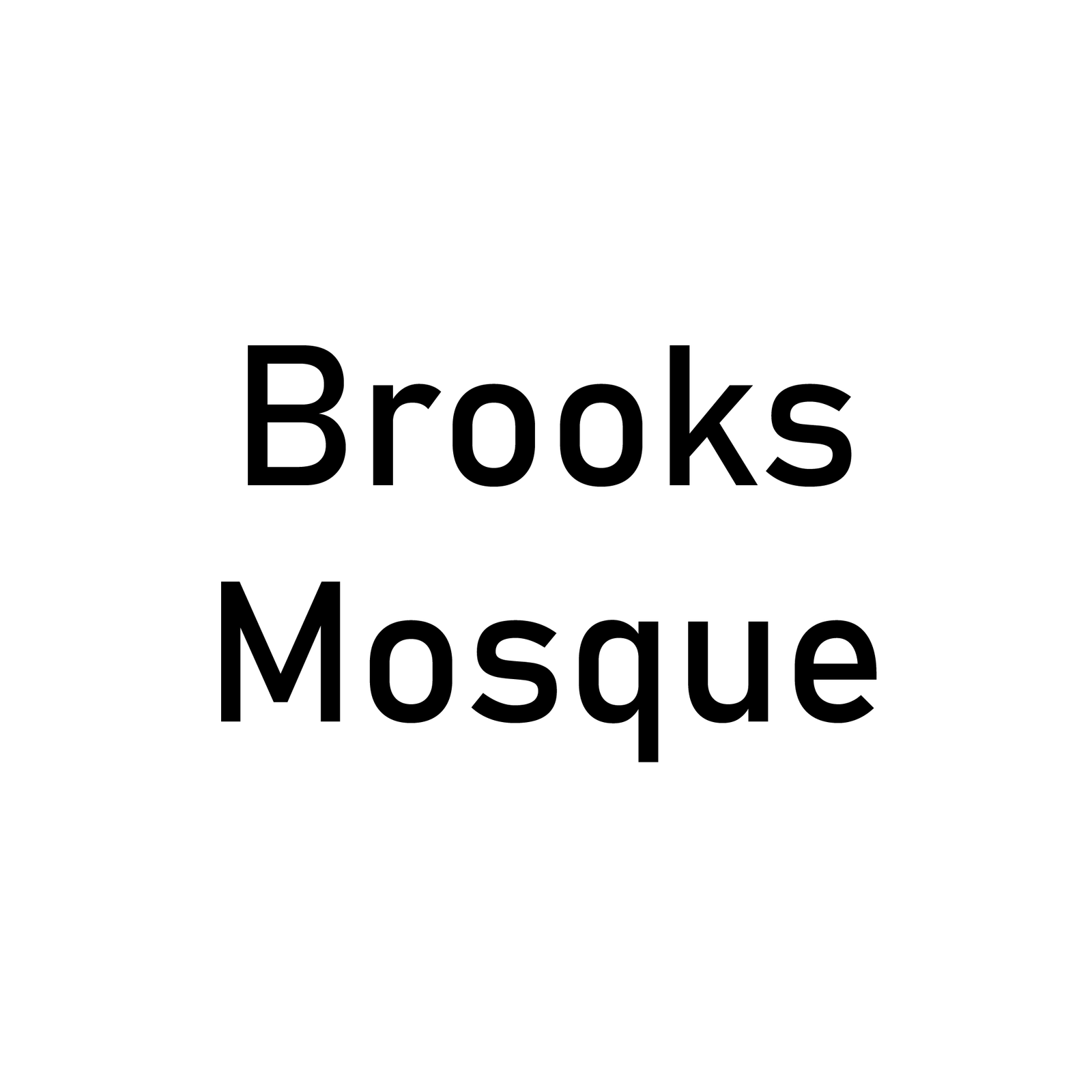 Brooks Mosque Logo